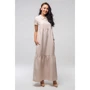 Платье FLFashion Кураж ППК 2185 44 бежевое повседневное длинное макси