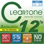 Струна для гитар Струны CLEARTONE 7612 ACOUSTIC 80/20 BRONZE LIGHT 12-53