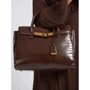 Сумка жіноча GUESS ENISA HIGH SOCIETY SATCHEL коричнева (HWCB8421060-BRO)
