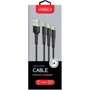 Кабель Intaleo USB Cable to Lightning/microUSB/USB-C 1.4m Black (CBFLEXU1) фото 4