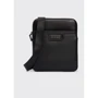 Мужская сумка планшет Guess Scala Smart Crossbody Flat черная (HMESCAP1223-BLA)