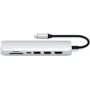 Адаптер Satechi Adapter USB-C to 2xUSB3.0+HDMI+USB-C+RJ45+SD Silver (ST-UCSMA3S): Інтерфейс підключення USB-C