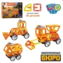 Магнитный конструктор Limo Toy Стройтехника Magnistar 34 детали (LT6003)