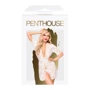 Эротический халат с атласным поясом Penthouse SWEET RETREAT (белый, XL)