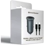Зарядний пристрій ArmorStandart Car Charger USB+USB-C з USB-C Cable Grey (ARM82461): Кількість USB-портів 2
