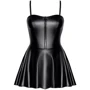 Платье Noir Handmade F308 Dreamer wetlook corset mini dress with front zipper Вlack, XXL