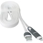 Кабель Defender USB Cable to Lightning/microUSB 1m White (87493) фото 3