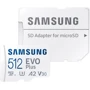 Карта пам'яті Samsung 512GB microSDXC Class 10 UHS-I U3 V30 A2 EVO Plus + adapter: Клас карти V30, U3, UHS-I, Class 10