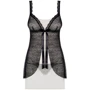 Двухслойный бебидолл с кружевной накидкой Obsessive 811-BAB-4, S/M
