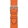 Аксесуар для Watch Apple Hermes Single Tour Swift Leather Orange (MXTM2) для Apple Watch 38/40/41mm: Сумісність Apple Watch 41mm, Apple Watch 40mm, Apple Watch 38mm