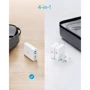 Зарядное устройство ANKER Wall Charger 2xUSB+2xUSB-C PowerPort Atom IV PD 100W White (A2041G21): Тип сетевое