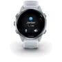 Смарт-часы Garmin Forerunner 570 42mm Cloud Blue Aluminium with Translucent Whitestone/Cloud Blue Band (010-02970-01): Фитнес-функции Пульсометр, Подсчет калорий, Альтиметр, Шагомер, Секундомер, GPS-модуль, Пульсоксиметр