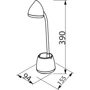 Настольная лампа аккумуляторная Philips LED Reading Desk lamp Hat біла (929003241007): Тип Настольные лампы