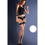 Чулки с поясом Gabriella Garter Set Blue Night White 1/2