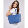 Жіноча сумка тоут Guess Vikky Tote темно-блакитна (HWBF6995230-BLU): Фактура Зерниста, матова