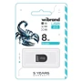 USB-флешка Wibrand 8Gb Scorpio USB 2.0 Black (WI2.0/SC8M3B): Стандарт USB USB 2.0