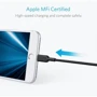 Кабель ANKER USB Cable to Lightning Powerline II V2 1.8m Black (A8433H11): Длина 1.8 м