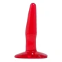 Анальная пробка Basix Mini Butt Plug, 11x2 см, красный