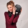 Женская сумка через плечо BlankNote черная (BN-BAG-11-g): Материал Натуральная кожа