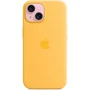 Чехол для iPhone Apple iPhone 15 Silicone Case with MagSafe - Sunshine (MWNA3ZM/A): Цвет желтый
