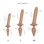 Анальная пробка с дилдо Strap-On-Me Switch Plug-In Realistic Dildo Caramel - S