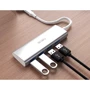 Адаптер WIWU Adapter Alpha 440 USB-C to 4xUSB Silver: Интерфейс подключения USB-C