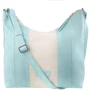Женская сумка хобо Laskara светло-голубая (LK-10249-sky-blue-cream): Тип ручки Плечевой ремень, Без ручки