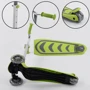 Самокат трехколесный Best Scooter складной алюминиевый руль, 4 колеса PU со светом Light green (102320): Материал колес полиуретан