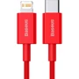 Кабель Baseus Cable USB-C to Lightning Superior Series PD 20W 2m Red (CATLYS-C09) фото 4