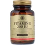 Solgar Natural Vitamin E, 200 IU, Pure d-Alpha Tocopherol, 100 Softgels