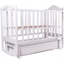 Ліжко Babyroom Діна D301 маятник, ящик біла (620955)