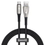 Кабель Baseus USB Cable to USB-C Water Drop-Shaped Lamp PD 66W 1m Black (CATSD-M01)