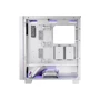 Корпус Modecom Perun Apex ARGB Midi White (AT-PERUN-4F-ARGB-20-00000): Материал передней панели пластик