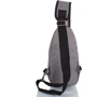 Мужская сумка-слинг DNK Leather серая (DNK-JOKER№2-BAG-7): Пол Мужской