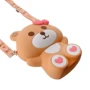 Сумка PRC на плечо Bear Strawberry 12.5*15x5 brown: Пол Девочка