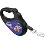 Поводок-рулетка для собак WAUDOG R-leash малюнок Космос. Ракета светоотражающая стрічка L до 50 кг 5 м чорний фото 4