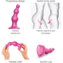 Фаллоимитатор Strap-On-Me Dildo Plug Beads M Framboise Мetallic