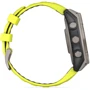Смарт-часы Garmin Fenix 8 Solar 47mm Sapphire Titanium with Amp Yellow/Graphite Silicone Band (010-02906-21): Фитнес-функции Секундомер, Подсчет калорий, Шагомер, Пульсоксиметр, Пульсометр, GPS-модуль, Альтиметр