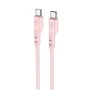 Кабель Hoco USB-C to USB-C X97 Crystal 3A 60W 1m Light Pink: Тип USB-C - USB-C