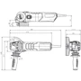 Болгарка (угловая шлифовальная) Metabo WE 17-125 Quick (600515000): Макс. диаметр диска 125