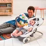 Кресло-качалка Chicco Balloon Honey Bear (79128.02): Дополнительные удобства ручки для переноски, регулируемая спинка, дуга с игрушками, блок с музыкой, звуковое сопровождение,