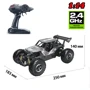 Автомобиль OFF-ROAD CRAWLER на р/у – Speed King (серый, металл. корпус, аккум. 6V, 1:14) (SL-153RHMGR): Привод Задний