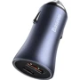 Зарядное устройство Baseus Car Charger USB+USB-C Golden Contactor Pro 40W Dark Gray (CCJD-0G): Сила тока 2.4А и более
