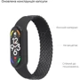Ремешок Fashion Braided Solo Loop (S) Charcoal for Xiaomi Mi Band 7/6/5/4