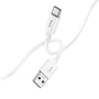 Кабель Hoco USB Cable to USB-C 3A 1m White: Тип USB Cable - USB-C