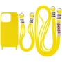 Чехол для iPhone TPU Case two straps California Yellow for iPhone 12 Pro Max