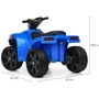 Детский квадроцикл Bambi Racer синий (M 3893EL-4): Материал корпуса пластик