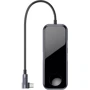 Адаптер Baseus Adapter Superlative USB-C to 2xUSB3.0+HDMI+3.5mm Deep Grey with Wireless Charger (CAHUB-AZ0G) for Apple Watch
