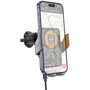 Держатель Hoco Car Holder Air Vent Wireless Charger HW7 15W Metal Gray фото 5