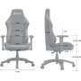Кресло игровое Anda Seat Luna L Grey Fabric Size L (AD18-44-G-F) фото 8